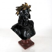 A. CARRIERE: BRONZE BUST ON RO