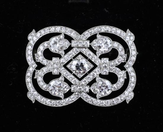 A Cartier Art Deco diamond set