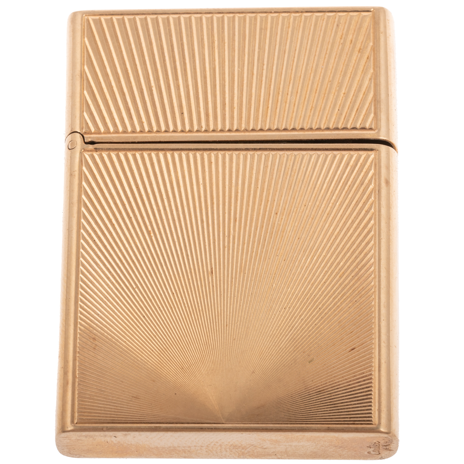 A CARTIER FLINT LIGHTER IN 14K