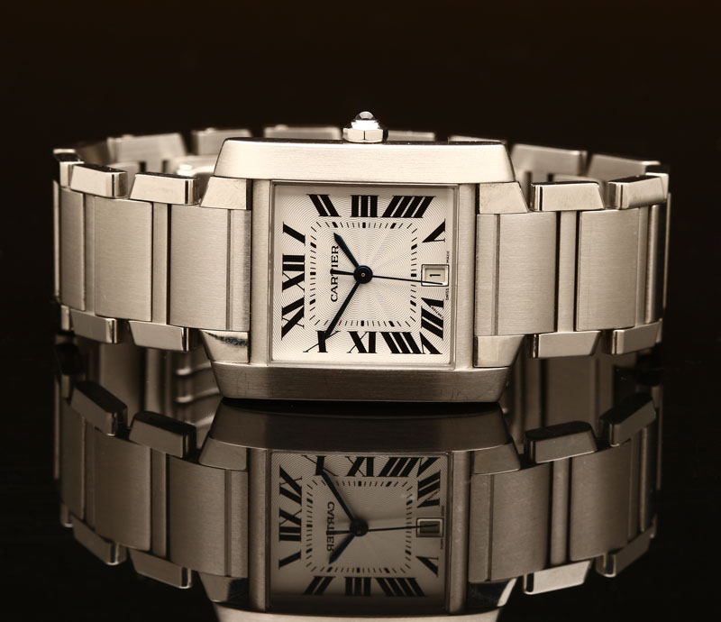 A Cartier 'Francaise' stainless