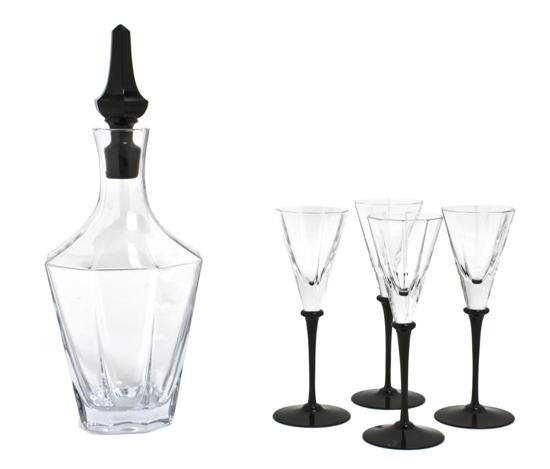 A Cartier Glass Cordial Service for