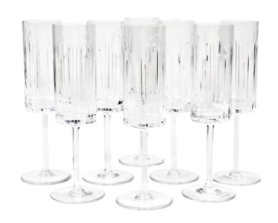 A Cartier Glass Partial Stemware