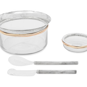 A Cartier Trinity Caviar Service