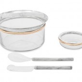 A Cartier Trinity Caviar Servi
