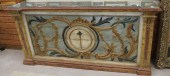 A CARVED AND PAINT DECORATED W