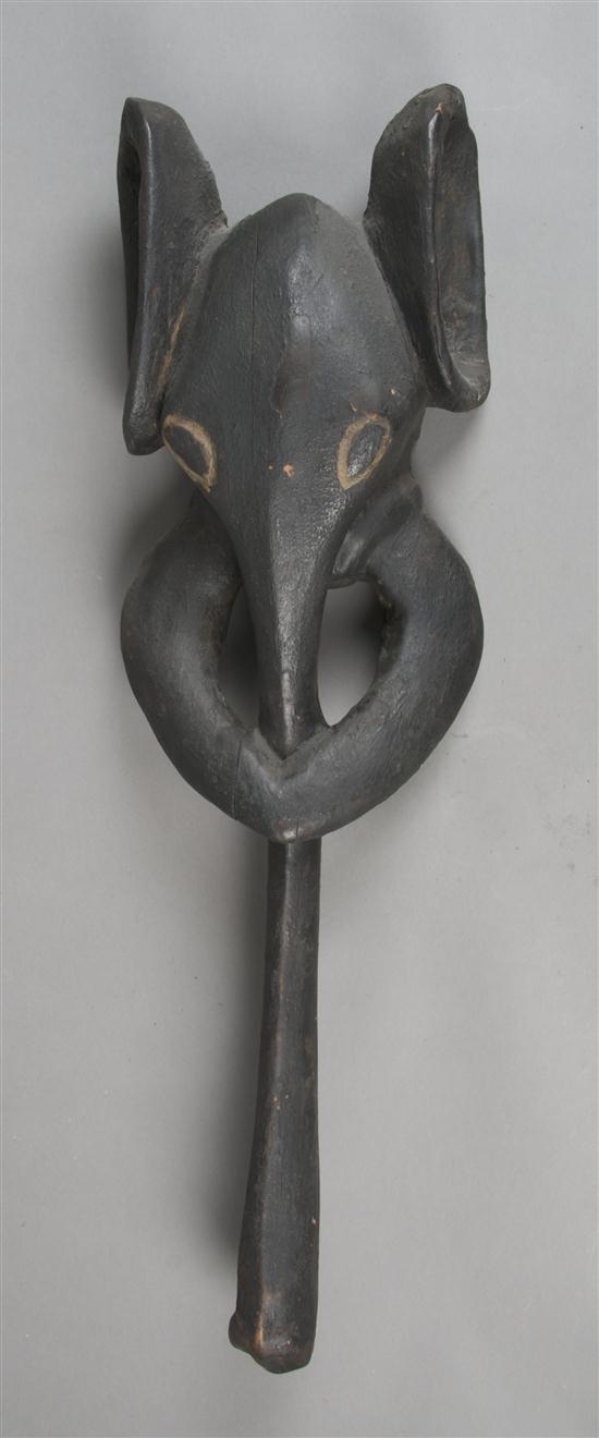 A Carved and Painted Figure