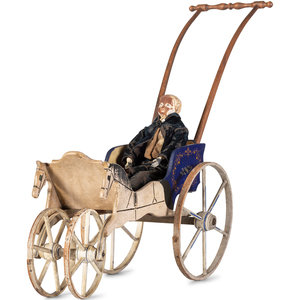 A Carved and Painted Horse-Form