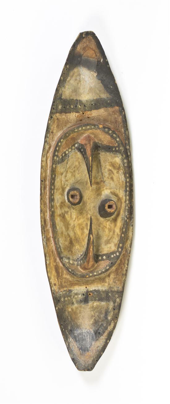 A Carved and Painted Wood Tiki