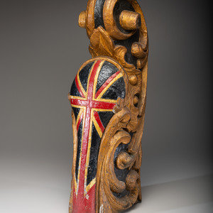 A Carved and Parcel Gilt Union Jack