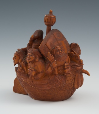 A Carved Bone or Ivory Figural of