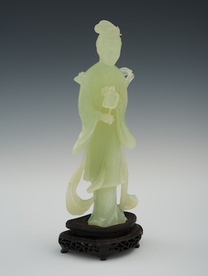 A Carved Bowenite Quan Yin Apprx.