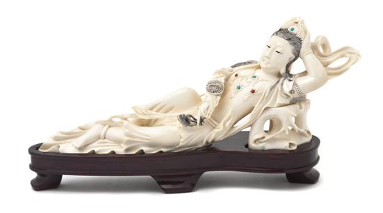 A Carved Chinese Ivory Figure