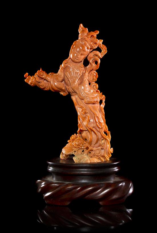 *A Carved Coral Model of a Woman