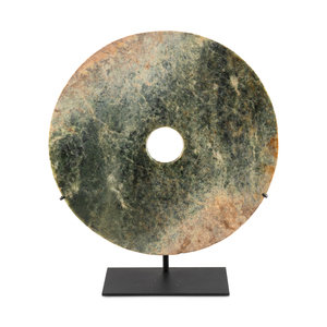 A Carved Hardstone Bi Disc 20th