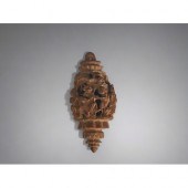 A carved Hediao nut.Chinese, Q