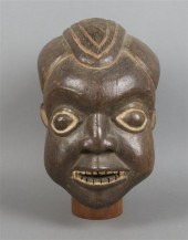 A Carved Helmet Mask Bamum dep