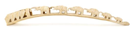A Carved Ivory Elephant Bridge of