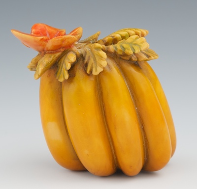 A Carved Ivory Netsuke of a
