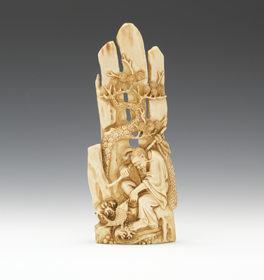 A Carved Ivory Pictorial