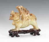 A Carved Jade Bixie Monster Fi