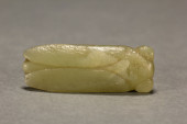 A CARVED JADE CICADA<br>A CARV