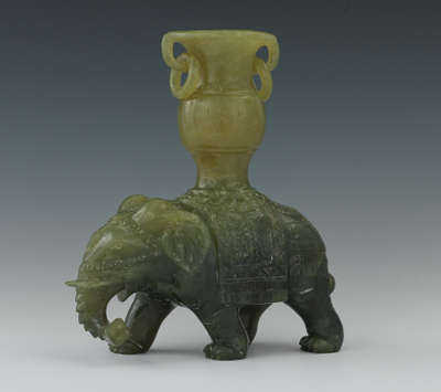 A Carved Jade Elephant Apprx.