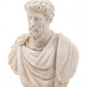 A Carved Marble Bust of Septim