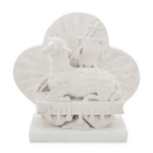 A Carved Marble Figural Group