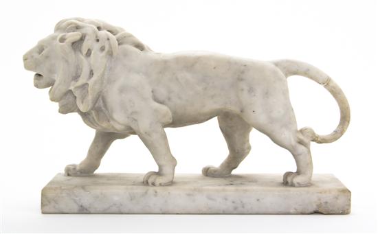A Carved Marble Figure depicting