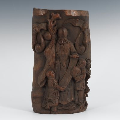 A Carved Natural Bamboo Vase