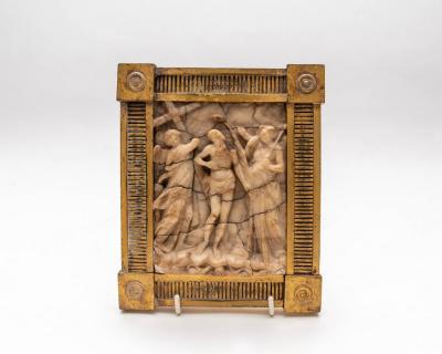 A carved Nottingham alabaster