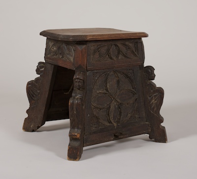 A Carved Oak Gothic Revival Style