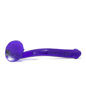 A CARVED PURPLE GLASS RUYI SCE