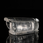 A CARVED ROCK CRYSTAL COFFIN D