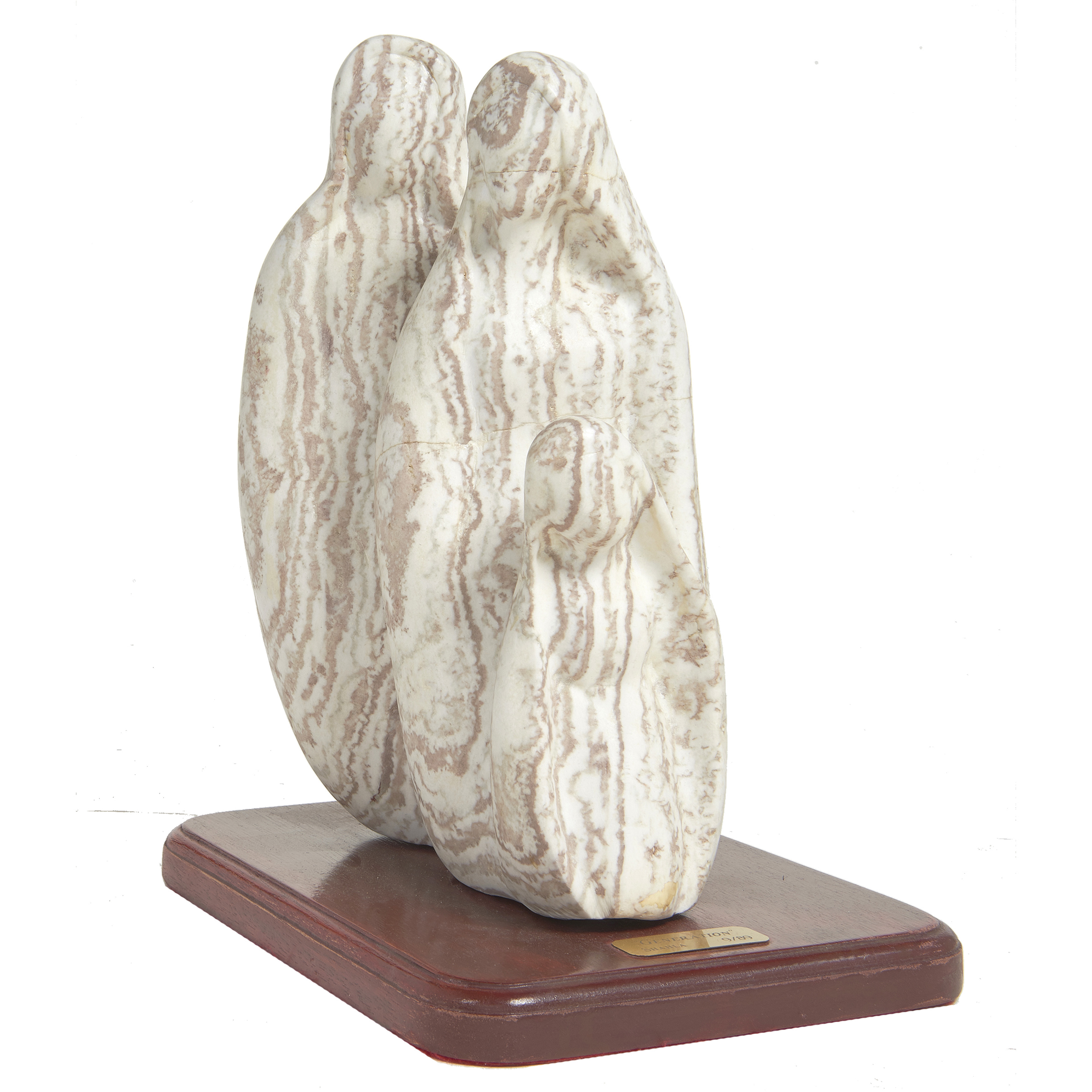 A CARVED STONE SCULPTURE A carved