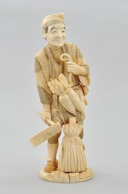 A Carved Vegetable Farmer Comprised