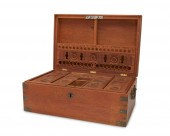 A CARVED WOOD ANGLO-INDIAN LAP