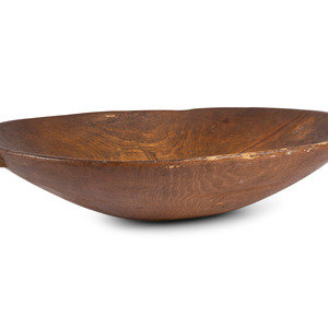 A Carved Wood Dough Bowl 19th