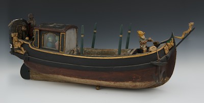 A Carved Wood Folk Art Venetian