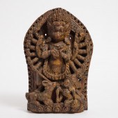 A Carved Wood Panel of Varaha