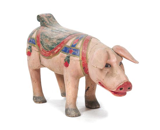 A Carved Wood Polychrome