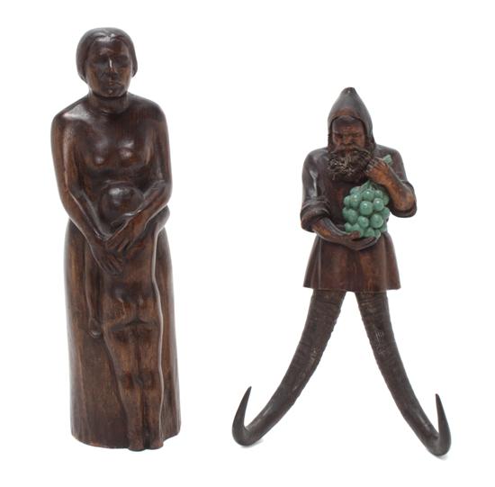 A Carved Wood Sculpture Fletcher