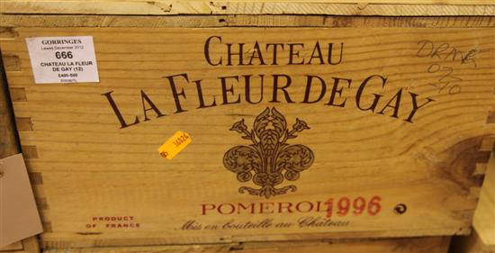 A case of twelve Chateau La Fleur