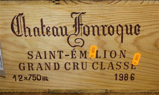 A case of twelve Chateau Fonroque
