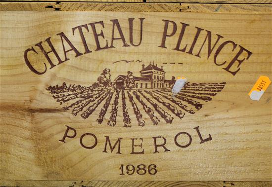 A case of twelve Chateau Plince