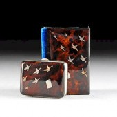 A CASED FRENCH FAUX TORTOISESH