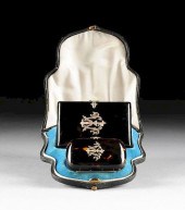 A CASED FRENCH FAUX TORTOISESH