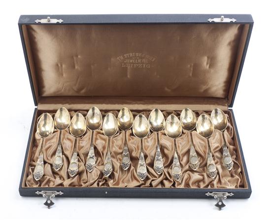 * A Cased Set of Twelve German