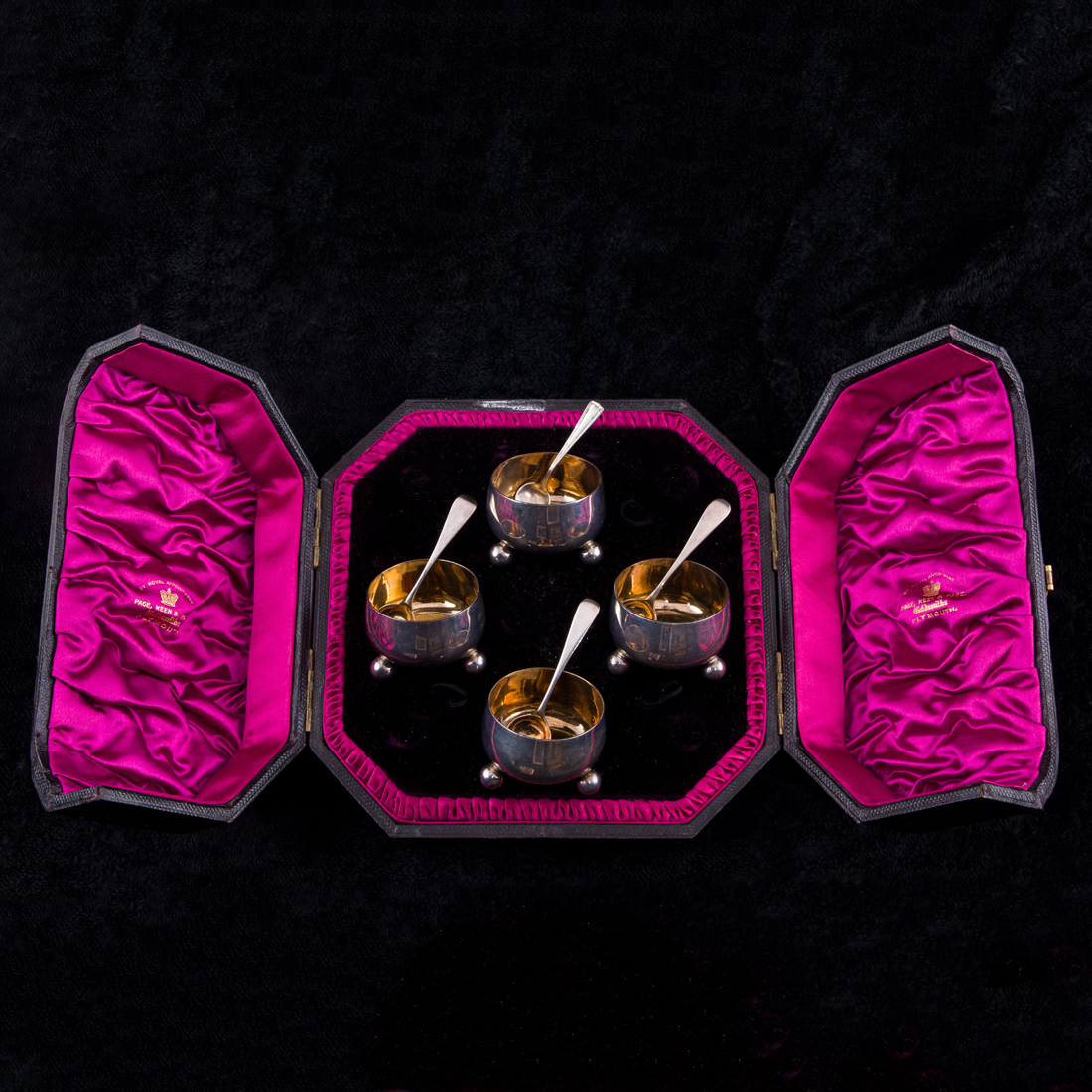 A CASED SET OF FOUR ENGLISH