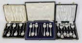 A cased set of six Queen's Sil
